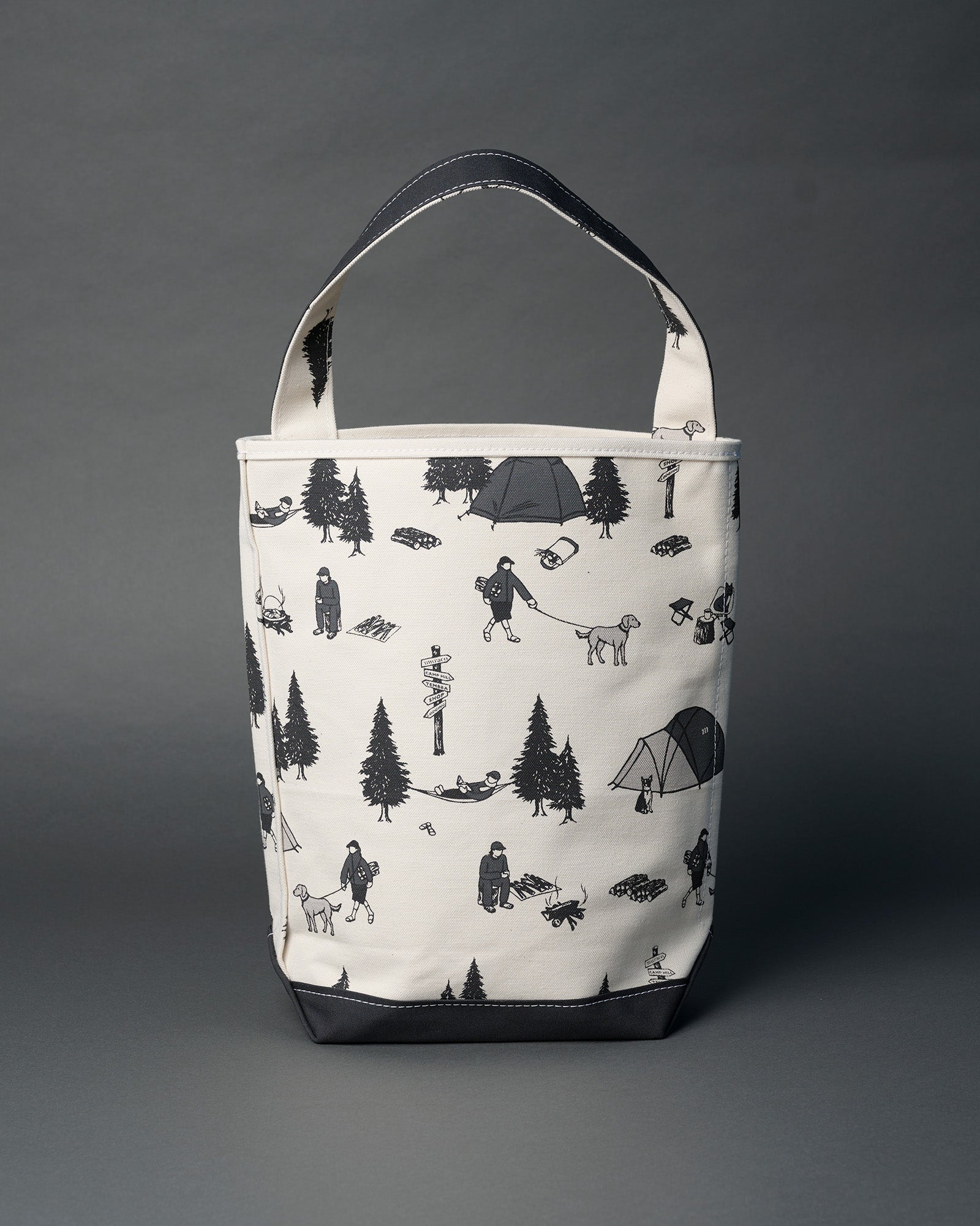 Gris × TEMBEA BAGUETTE TOTE Deep Grey