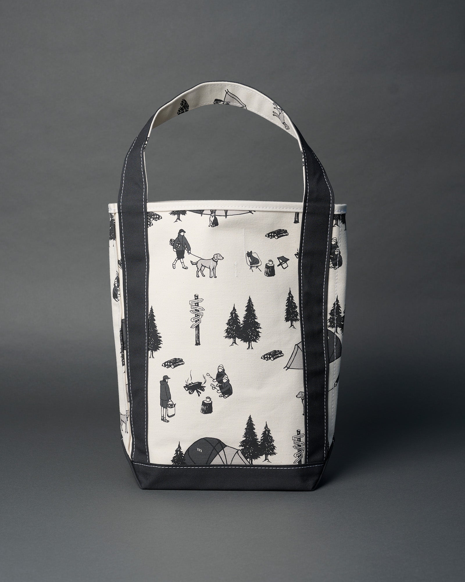 Gris × TEMBEA BAGUETTE TOTE Deep Grey